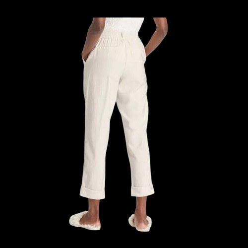Neu mit Etikett Damen-Knöchelhose hoher Bund schmal gerades Bein Biesen elfenbeinfarben Größe 8 - Bild 5 von 12