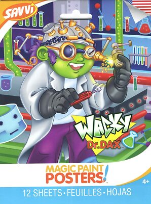 Savvi Magic Paint Posters ~ Wacky Dr. Dax (Inside the Lab of a Scientist