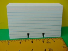 50 Heavy Weight Rotary Refill Cards WHITE RULED 3 x 5 " for Rolodex Card File