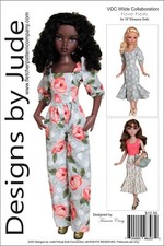 Flower Fields, Doll Clothes Sewing Pattern for 16" Ellowyne Dolls Tonner