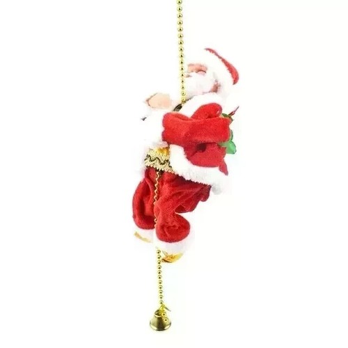 Santa Claus Climbing Ladder Christmas Doll Musical Decoration - Picture 2 of 2