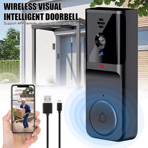 Smart WiFi Wireless Video Doorbell Security Streaming Camera Door Bell Intercom - Picture 2 of 17