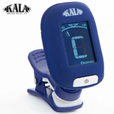 Kala KKR-BL Klipz Rechargeable Chromatic Clip On Tuner Blue For Guitar, Ukulele