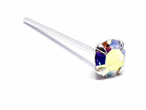 Orecchini Magnetici Finti Con Brillantini 4mm - Coppia Di Fake Piercing Senza Foro