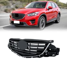 For Mazda CX-5 2015-2016 Black With Painted Dark Gray Insert Front Upper Grill