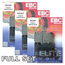 EBC Organic Brake Pads To Fit BMW F800 GT 2013-2020 Full Set