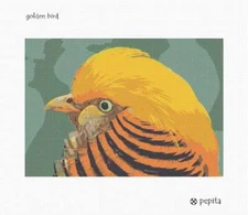 Golden Bird Needlepoint Kit or Canvas