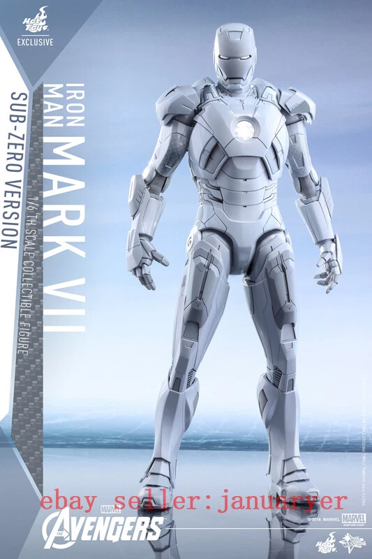 Hot Toys Mms329 1 6 Avengers Iron Man Mk7 Polar Limited Edition