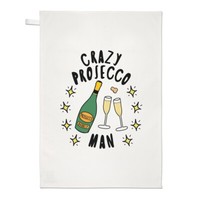 VerrüCkte Prosecco Mann Stars Geschirrtuch SpüLlappen Lustiger Witz Drunk Dad