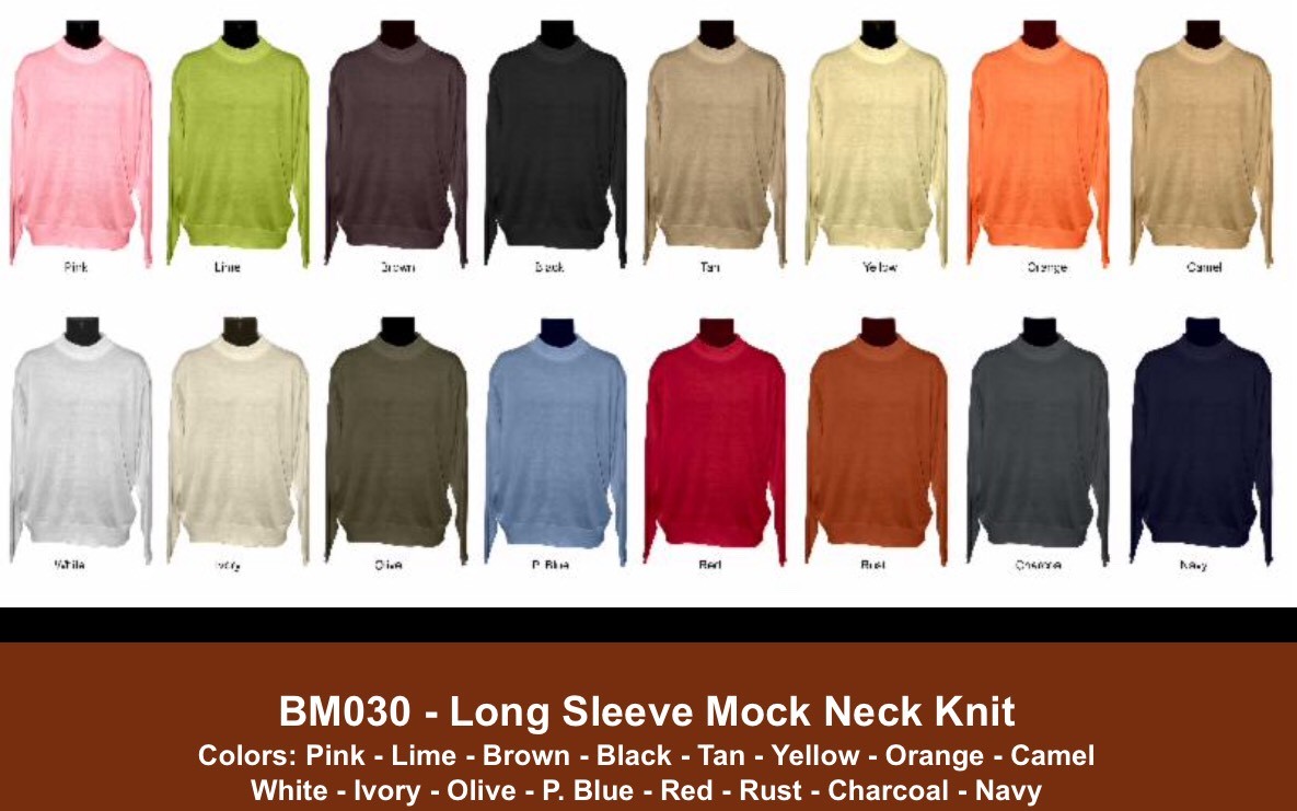 Crepuscule mock neck mix knit モックネックニット メンズ