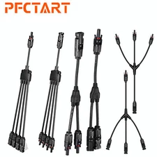 Solar Panel Y Branch Cable Connection Extension Adapter Connector Waterproof Kit