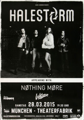 Halestorm - Apocalyptic , München 2015 | Konzertplakat | Poster