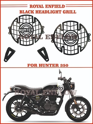Fit For Royal Enfield Black Headlight Grill for HUNTER 350 -