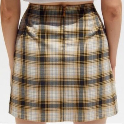 Mini-jupe Urban Outfitters Style Clueless - Taille XS - À Carreaux Jaune - Neuve Avec étiquettes