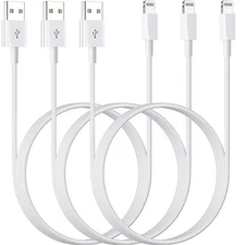 USB a to Lightning Cable 3ft 3pack Apple Mfi Certified Apple Lightning Iphone...