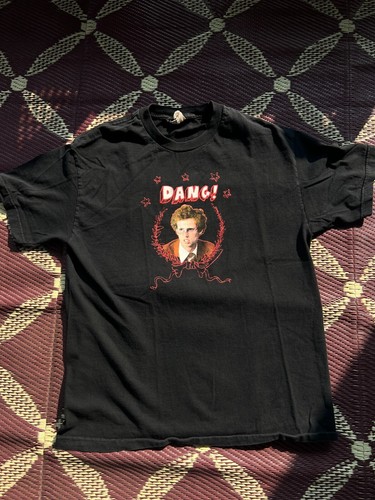Vintage Men's 2005 Napoleon Dynamite Dang! T-shirt MightyFine Tag Medium TEAR