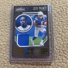 2021 Panini Playbook Football Josh Palmer #NXT-JPA RC Rookie Next Up Patch