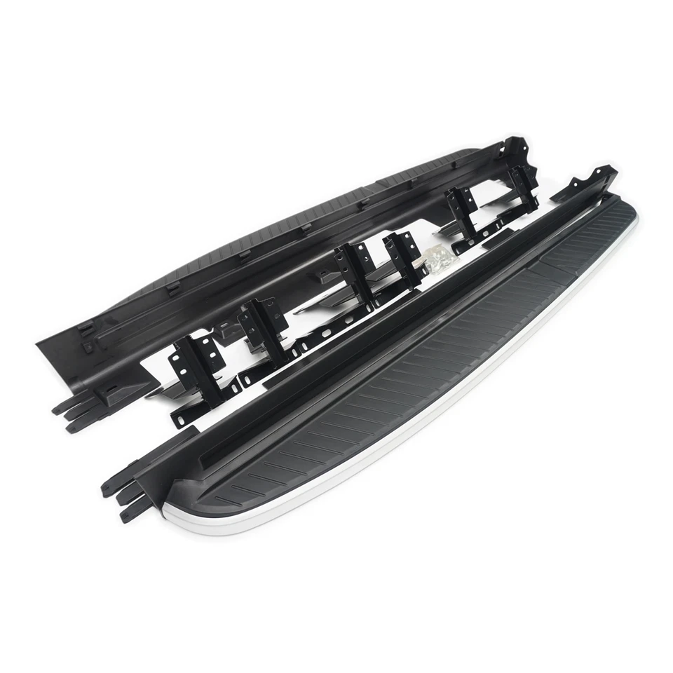 FOR RANGE ROVER SPORT L320 05-13 OE STYLE SIDE STEPS RUNNING BOARDS BLACK/SILVER - Image 2 of 4