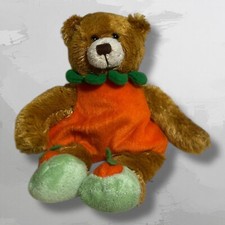 Plushland Halloween Pumpkin Teddy Bear Plush Stuffed Animal Toy