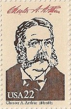US 2218c Ameripex'86 President Chester A Arthur 22c single MNH 1986