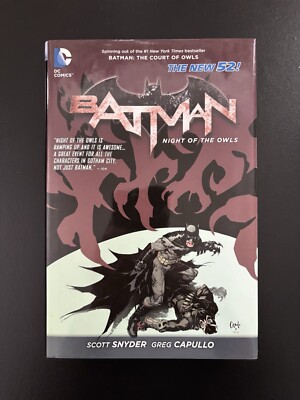Batman : Night Of The Owls GN Hard Cover 2013 Scott Snyder Greg Capullo 