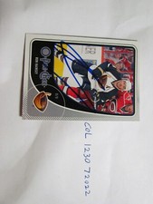 2010 2011  O-Pee-Chee Ron Hainsey Signed Hockey Card 