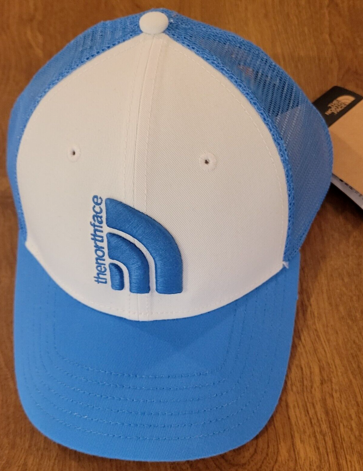 The North Face Light Blue & White Mudder Trucker Adjustable OSFA Hat