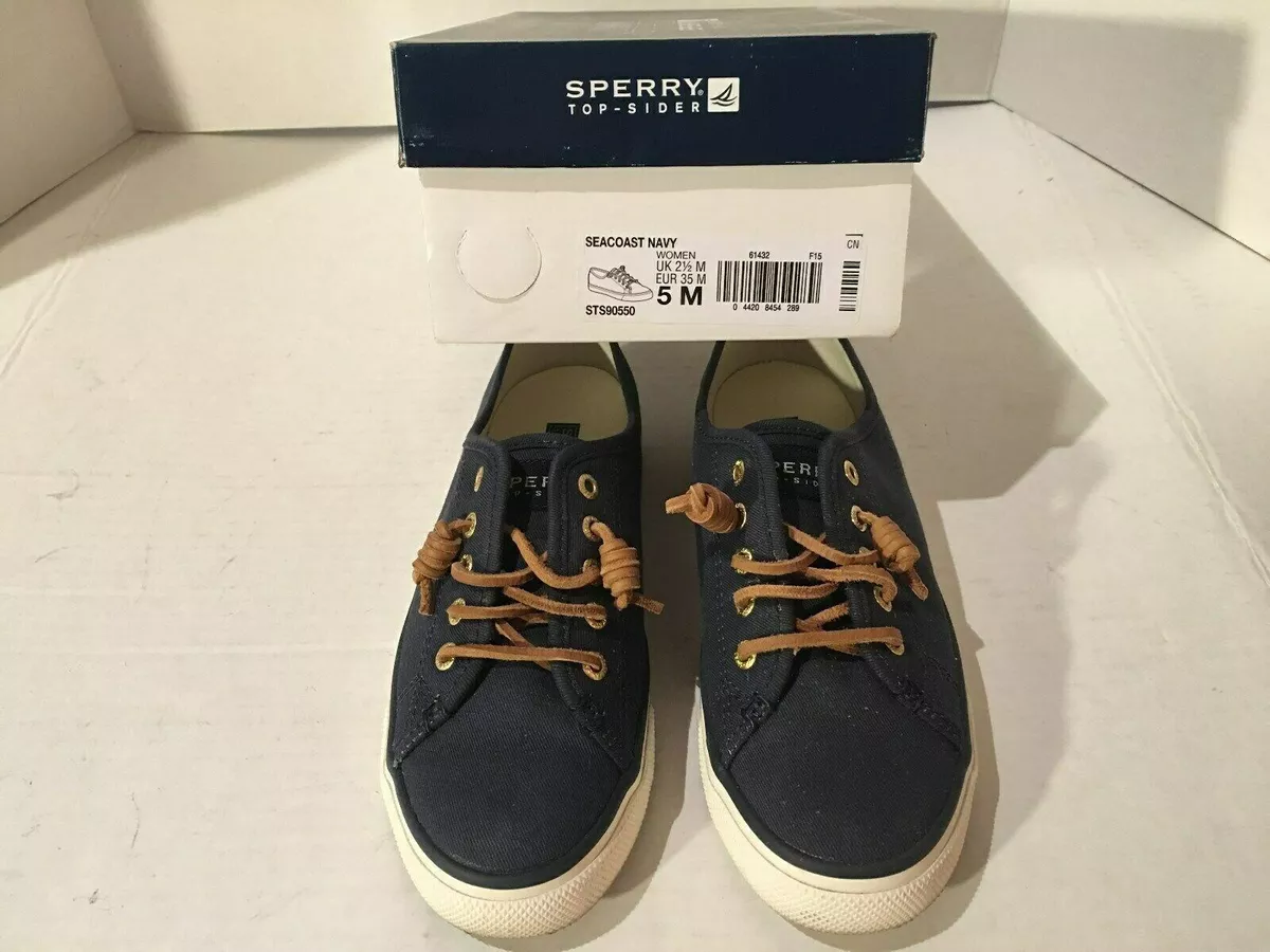 Sperry seacoast canvas sneaker navy clearance