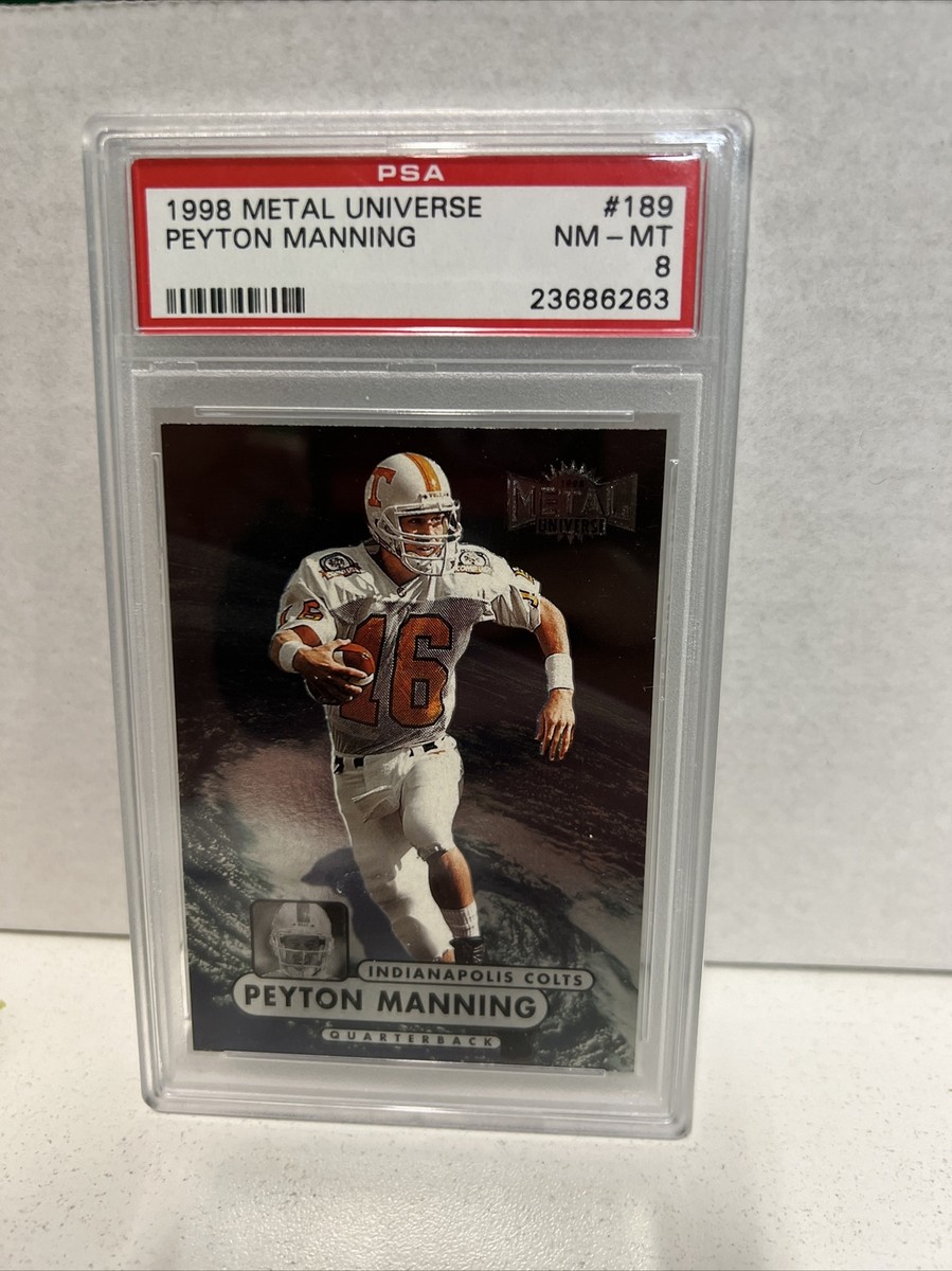 サプライ・アクセサリ・グッズ Peyton Manning Rookie Gold Label, PSA 8 1998 TOPPS GOLD LABEL PEYTON MANNING ROOKIE FOOTBALL CARD
