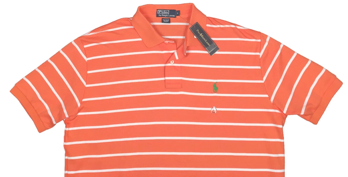 White orange top polo shirt