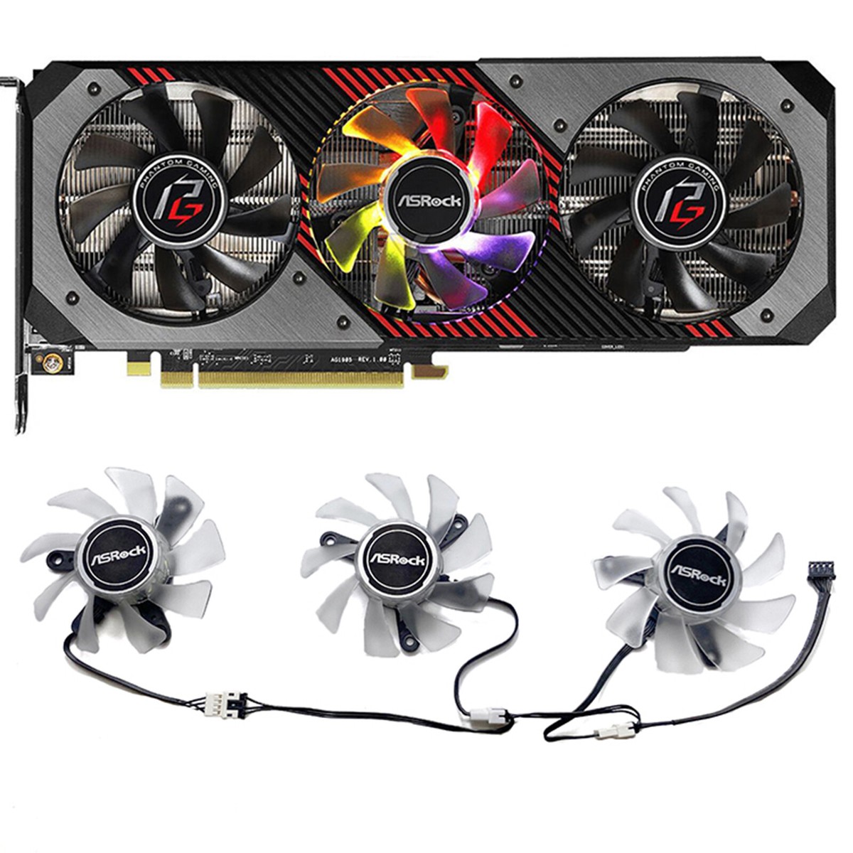 Replacement Graphics Card Cooling Fan for ASROCK RX5700 5700XT 8GB
