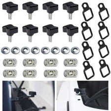 Hard Top Thumb Screw Washer Nut Tie-down D-rings Kit Fits Jeep Wrangler Yj Tj Jk