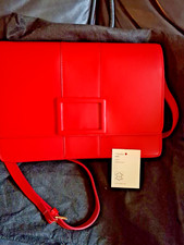 *NEU* högl klassische Lederhandtasche, rot, mit Schulterriemen