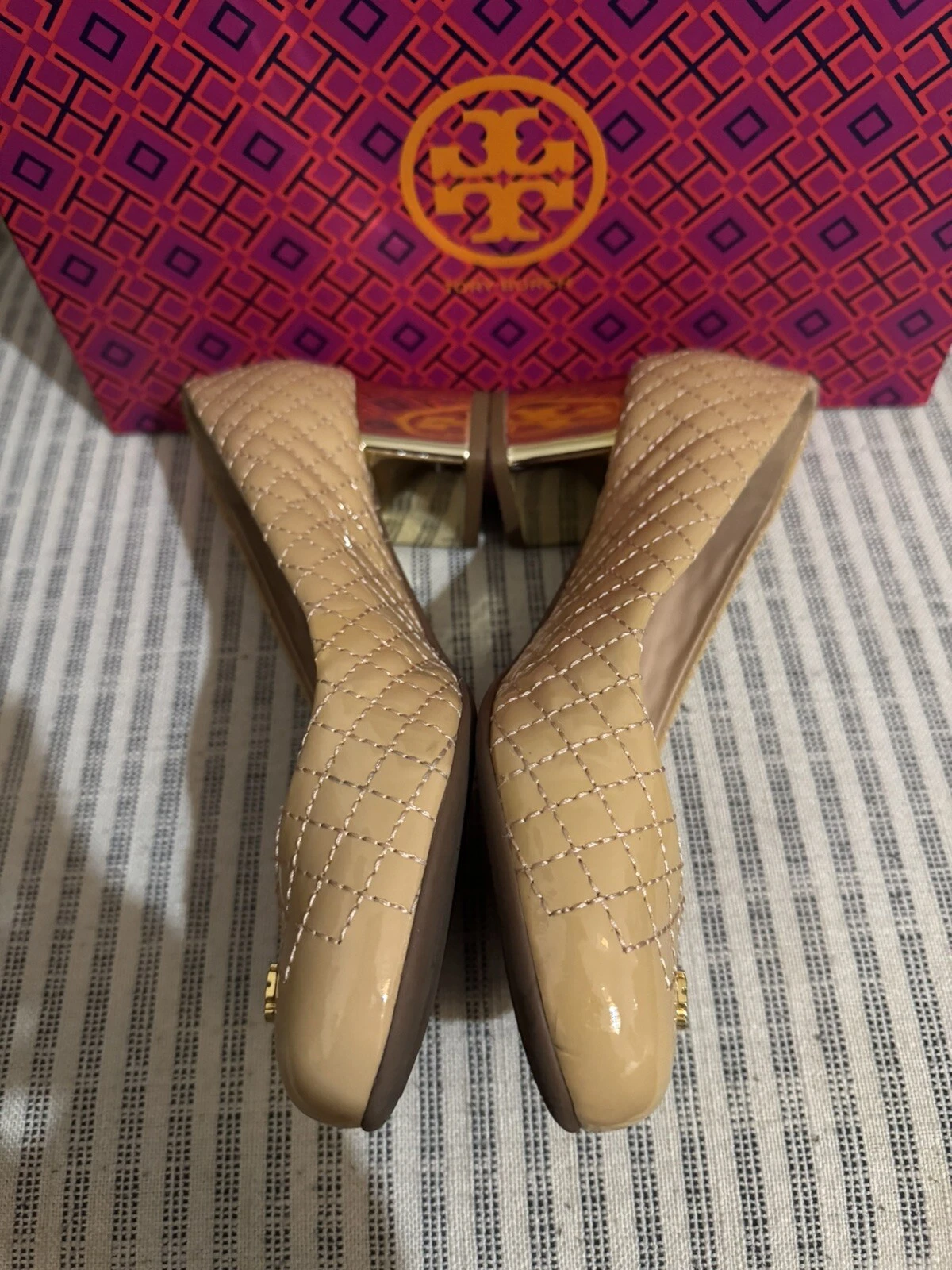 TORY BURCH Kent pompa rovere chiaro taglia 5 5 US