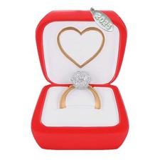 2025 Engagement Christmas Ornament, Engaged Gift, Diamond Ring, You Personalize