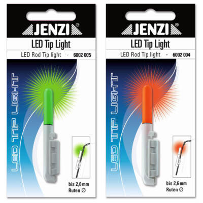 Jenzi LED Knicklicht Tip Light für Rutenspitze Bissanzeiger Nachtangeln
