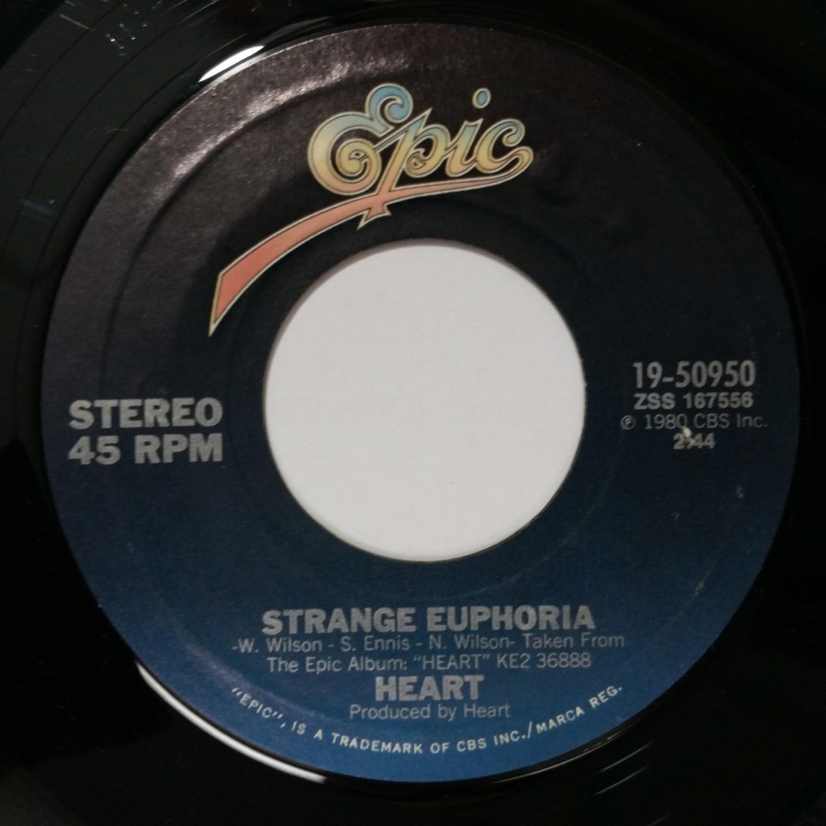 HEART Tell It Like It Is b/w Strange Euphoria 1950950 7
