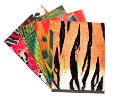 Kittrich High Quality Premium 2-Pocket Paper Portfolio Folders Animal Textures