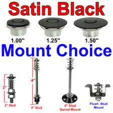Black Hood Pin Quick Latch Push Button Mini Hood Latches Bumper Fender Usa Made