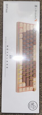 Royalaxe ProtoArc R100 Wireless RGB Mechanical Keyboard Lava Brown