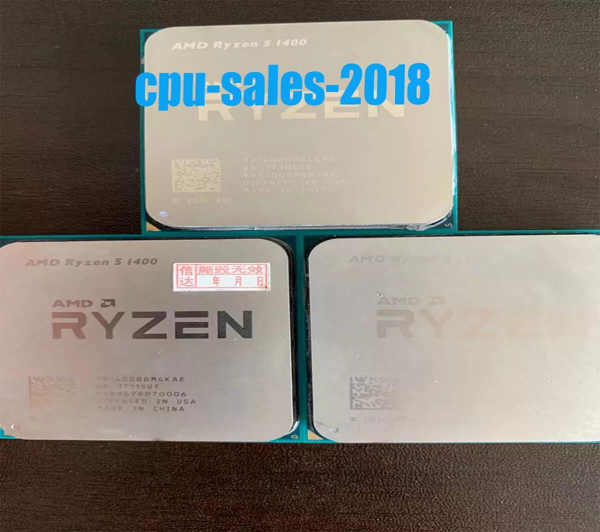 AMD Ryzen 5 1400 4 Core 8 Thread 3.2 GHz L3-8MB Socket AM4 R5 1400