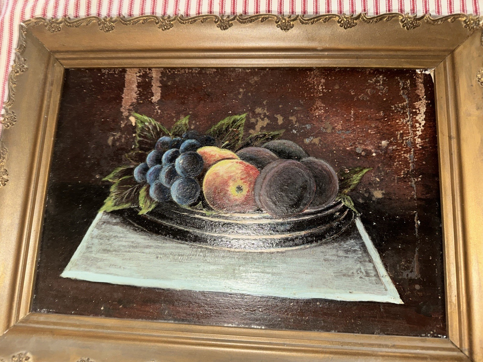 Antique Antique Still Life Framed Primitive 