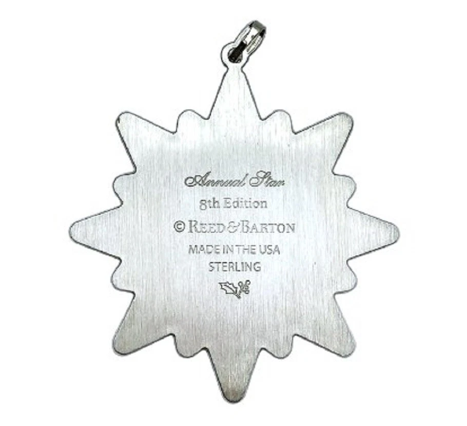 Рождественское украшение Reed & Barton 8th Annual 2024 STERLING STAR лучшее в сезоне новое в коробке - Изображение 3 из 4
