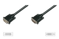 DIGITUS AK-460102-030-S UAE Anschlusskabel – 3 M, RJ11, Flachkabel, Schwarz, Für Telefon & Modem
