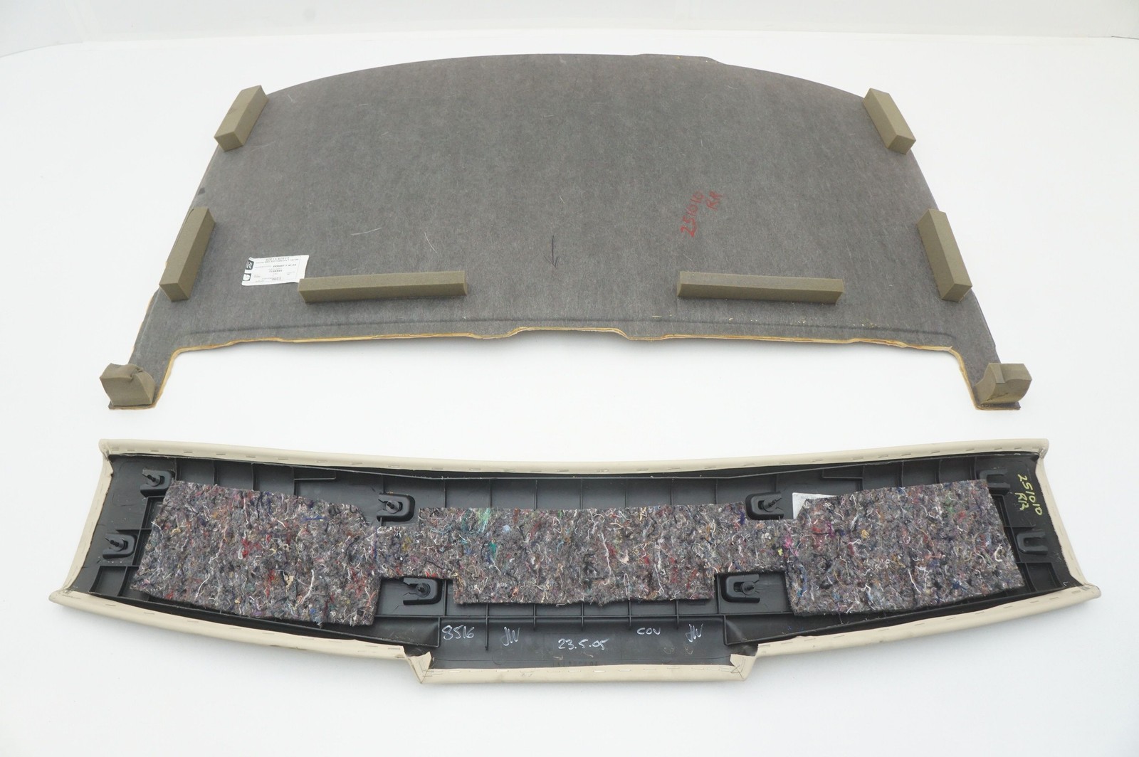 Set 2 Rear Headliner Tan Leather OEM 51436959997 Rolls Royce Phantom Vii 2006