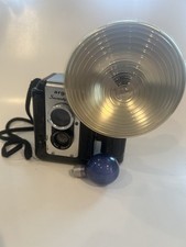 VINTAGE camera Argus Seventy Five Camera with flash and Leather Case. Untested