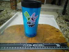 Hallmark Hoops & Yoyo " Fill ’er Up " Blue Tumbler  - Missing Bottom Part