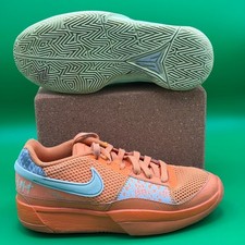 Nike Ja 1 Mismatched GS Basketball Shoes Kids 4Y Orange/Green Ja Morant Sneakers