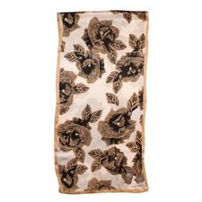 Vince Camuto 100% Silk 72" x 18" Line Floral Oblong Scarf #VC2492