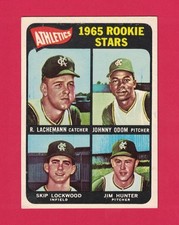 1965 Topps #526 JIM CATFISH HUNTER -- HOF -- CENTERED -- High Number Rookie Card. rookie card picture